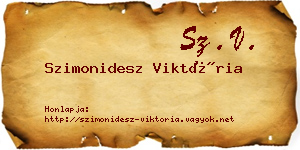 Szimonidesz Viktória névjegykártya
