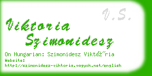 viktoria szimonidesz business card